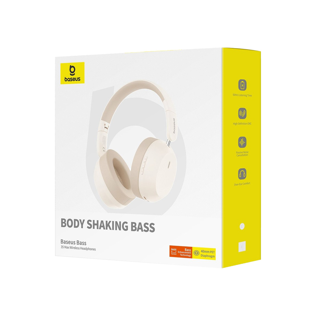 هدفون بی سیم باسئوس Bass 35 Max — تصویر ۶