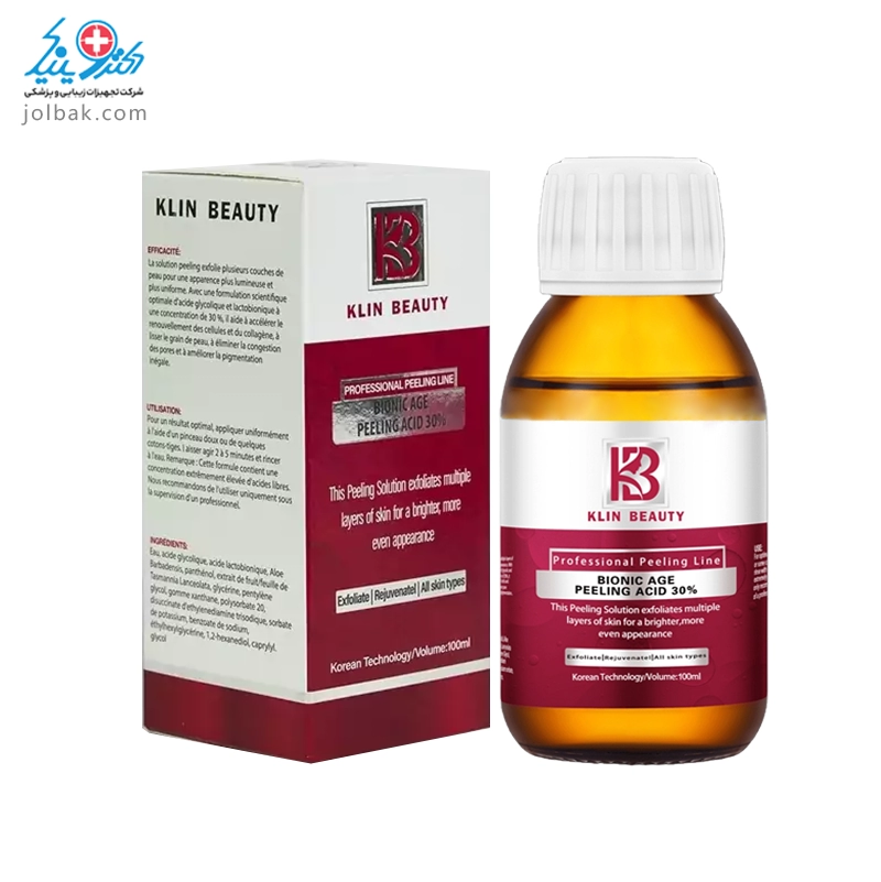لایه بردار بیونیک اسید 30% کلین بیوتی 100 میل KlinBeauty — تصویر ۲
