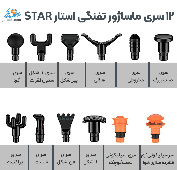 ماساژور تفنگی استار STAR — تصویر ۸