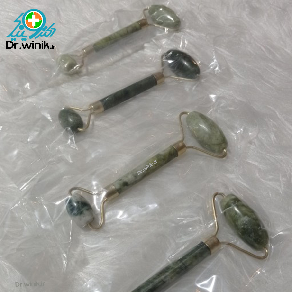 ماساژور صورت جیدرولر سنگ یشم Jade Roller — تصویر ۳