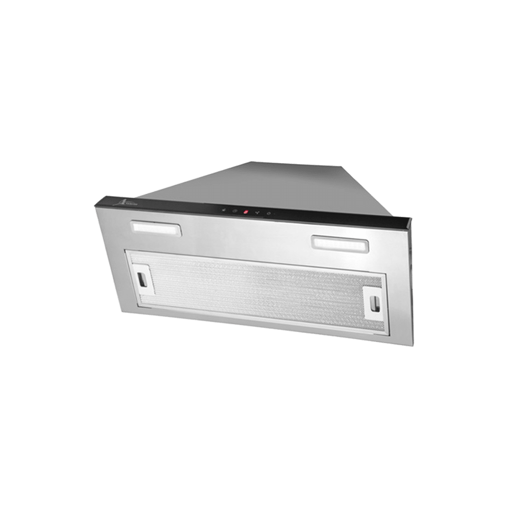 هود اخوان مدل شیشه مشکی و استیل کد H215 — تصویر ۴