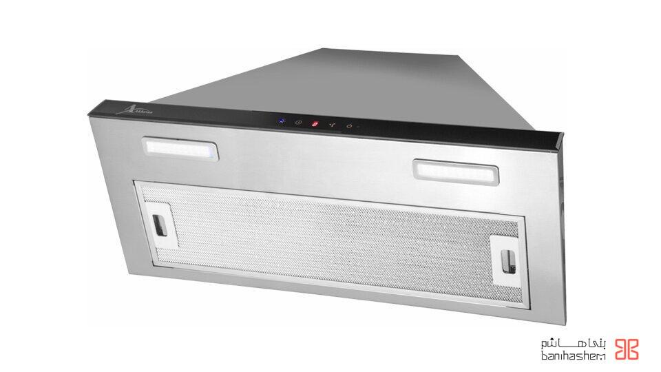 هود اخوان مدل شیشه مشکی و استیل کد H215 — تصویر ۷