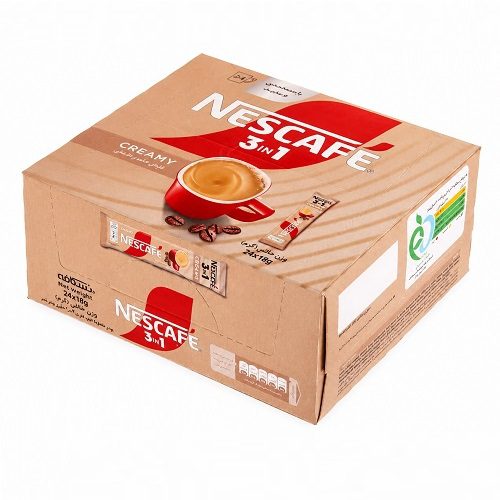 پودر قهوه فوری 1 × 3 کرمی نسکافه بسته 24 عددی
