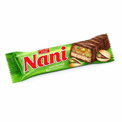 شکلات نانی کارامل با مغز پسته شیرین عسل 24 عدد 40 گرمی — تصویر ۳