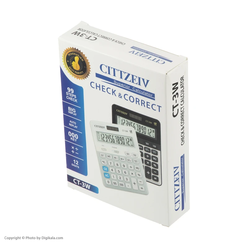 ماشین حساب سیتی زیو مدل CT-3W — تصویر ۶