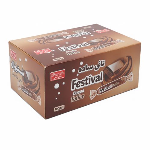 تافی مدادی فستیوال شیرین عسل طعم کاکائو بسته 100 عددی — تصویر ۴