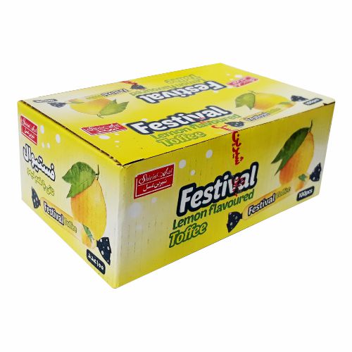 تافی مدادی فستیوال شیرین عسل طعم لیمو بسته 100 عددی — تصویر ۵