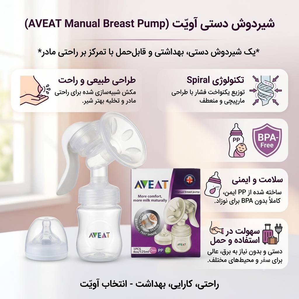 شیردوش دستی AVEAT مدل AV-81 — تصویر ۳