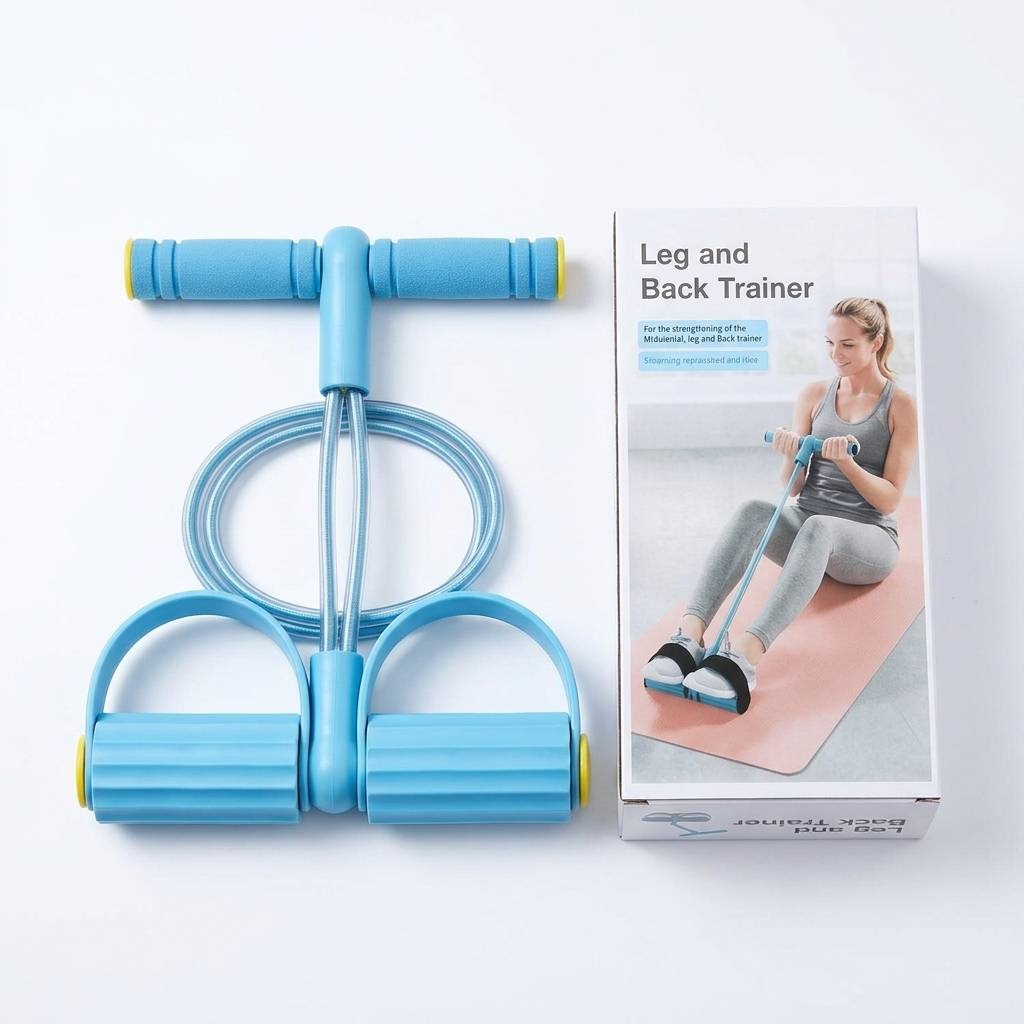 کش تناسب اندام خانگی مدل Leg and Back Trainer (کش ورزشی پدالی ۴ لول) — تصویر ۲