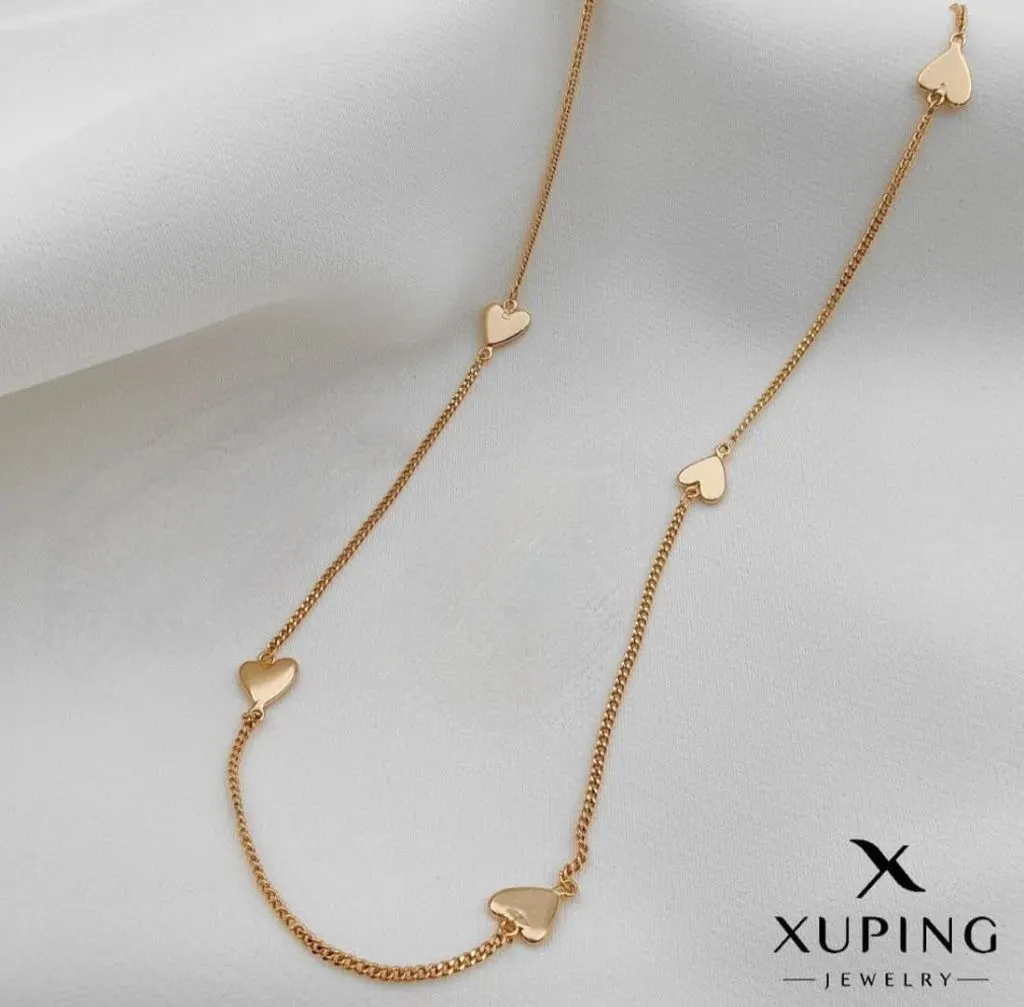 گردنبند طرح طلا قلبی ژوپینگ