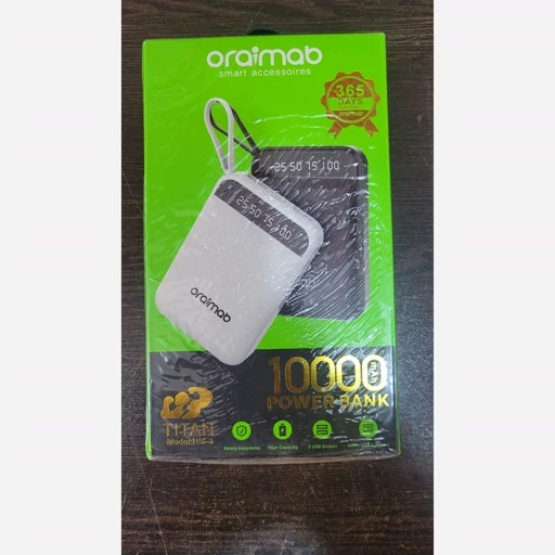 پاوربانک 10 هزار نمایشگر دار oraimab مدل TITAN HM-3 — تصویر ۲