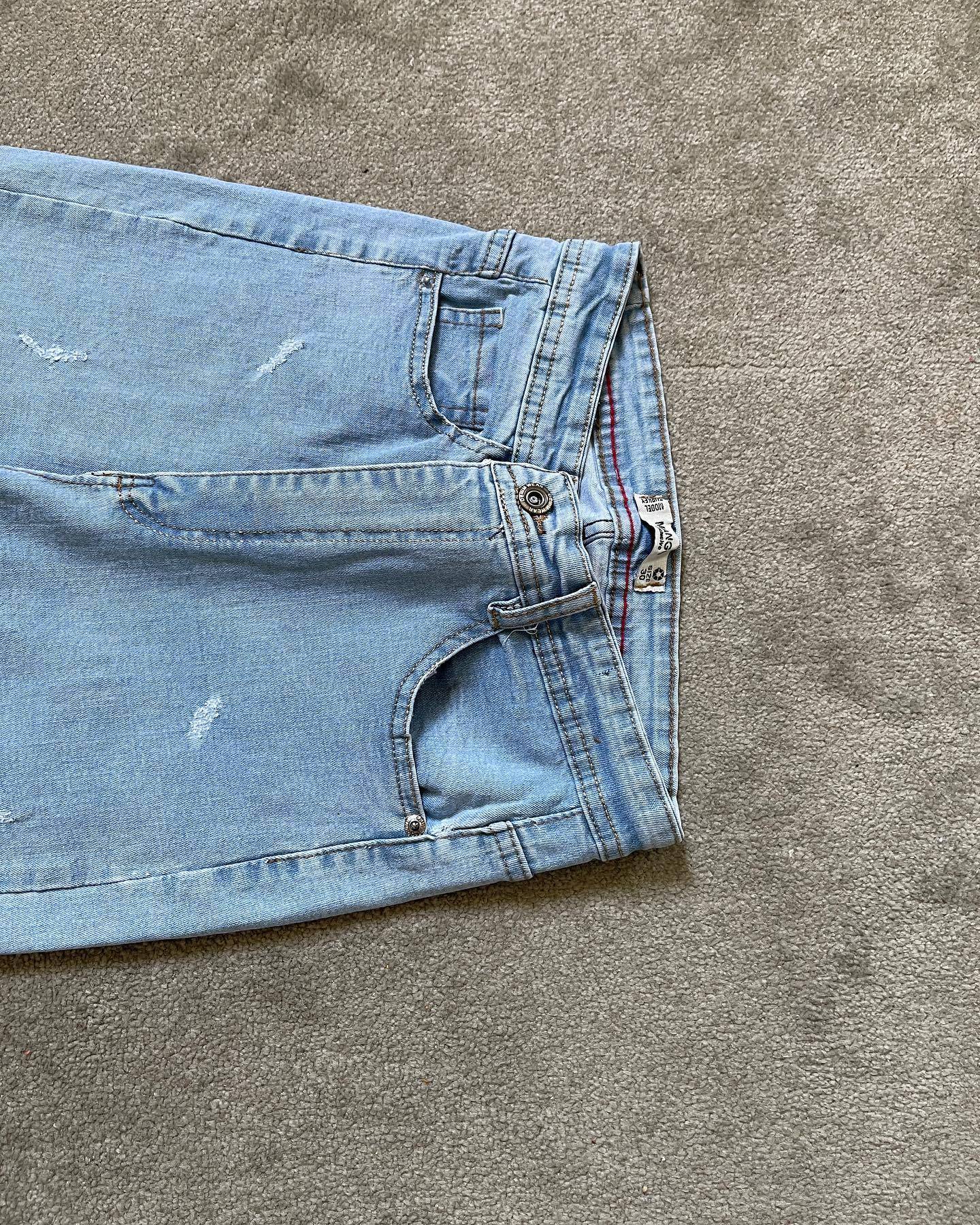 شلوار جین اسکینی Skinny یخی قد 90 سوپرکش ترک — تصویر ۸