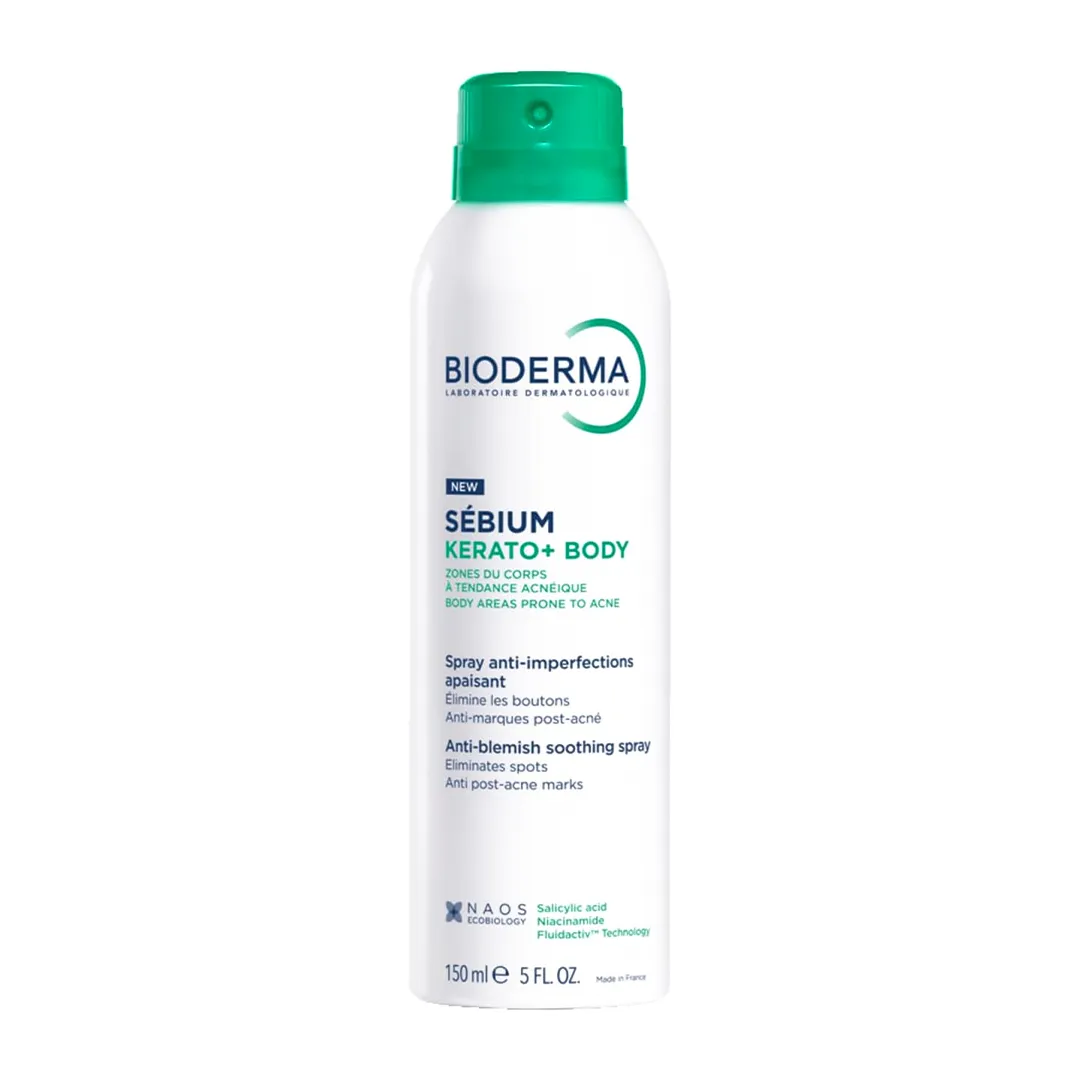 اسپری بدن ضد لک بایودرما SEBIUM KERATO+ BODY حجم 150 میلی لیتری