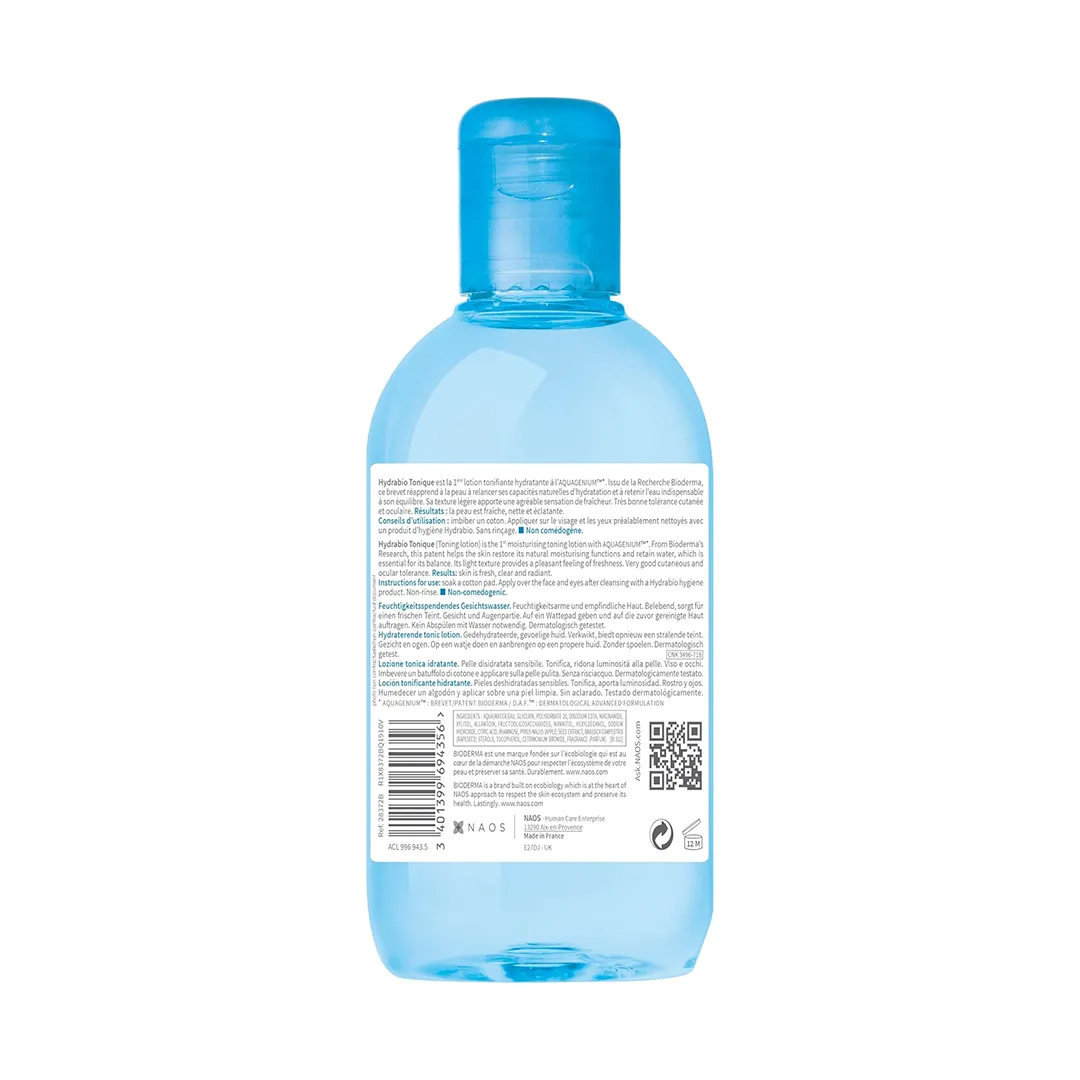 تونر آبرسان بایودرما HYDRABIO حجم 250 میلی لیتری — تصویر ۳