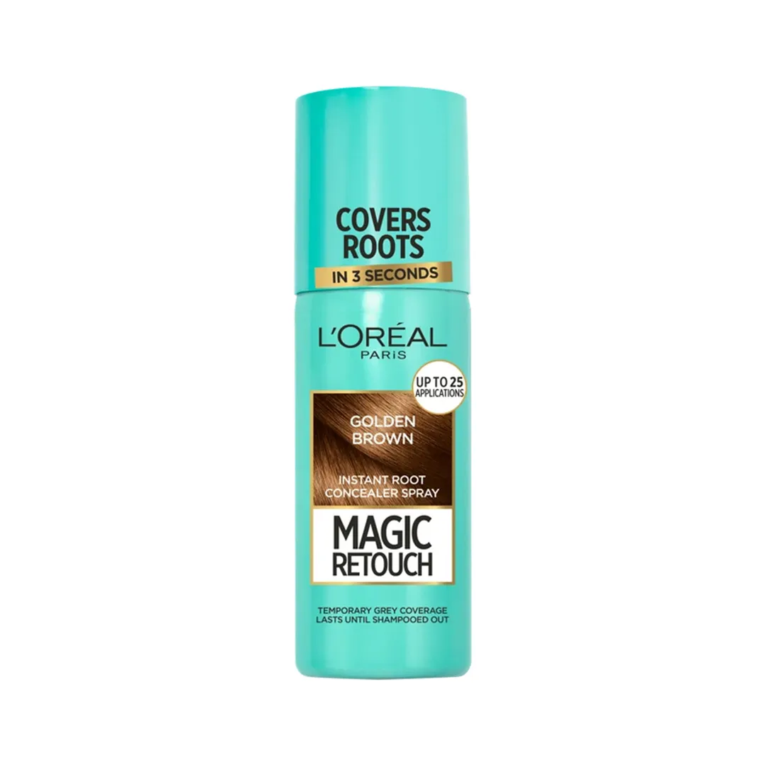 اسپری رنگ مو لورآل GOLDEN BROWN حجم 75 میلی لیتری