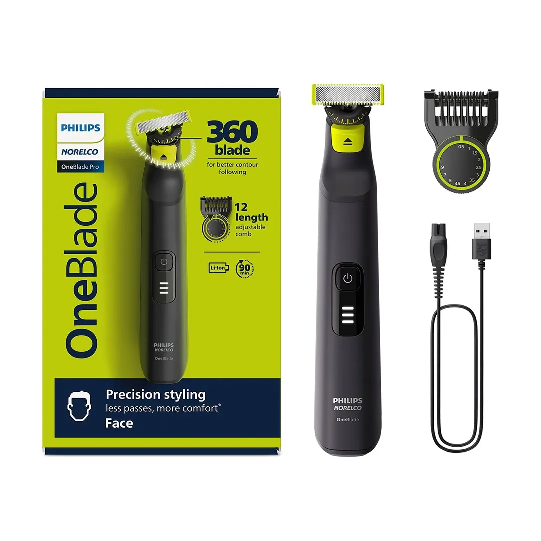 ماشین اصلاح موی صورت فیلیپس مدل NORELCO OneBlade QP6531/70 360 BLADE — تصویر ۵