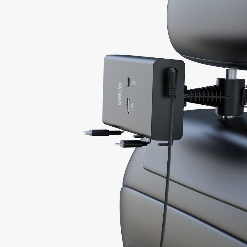 شارژر صندلی عقب ماشین گرین لاین Green Backseat Car Charger65W — تصویر ۶