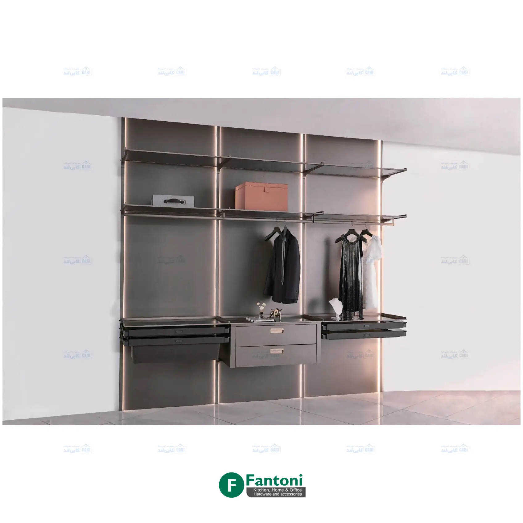 شلف دکوراتیو نوک مدادی مات مدل RUMIQ فانتونی P350