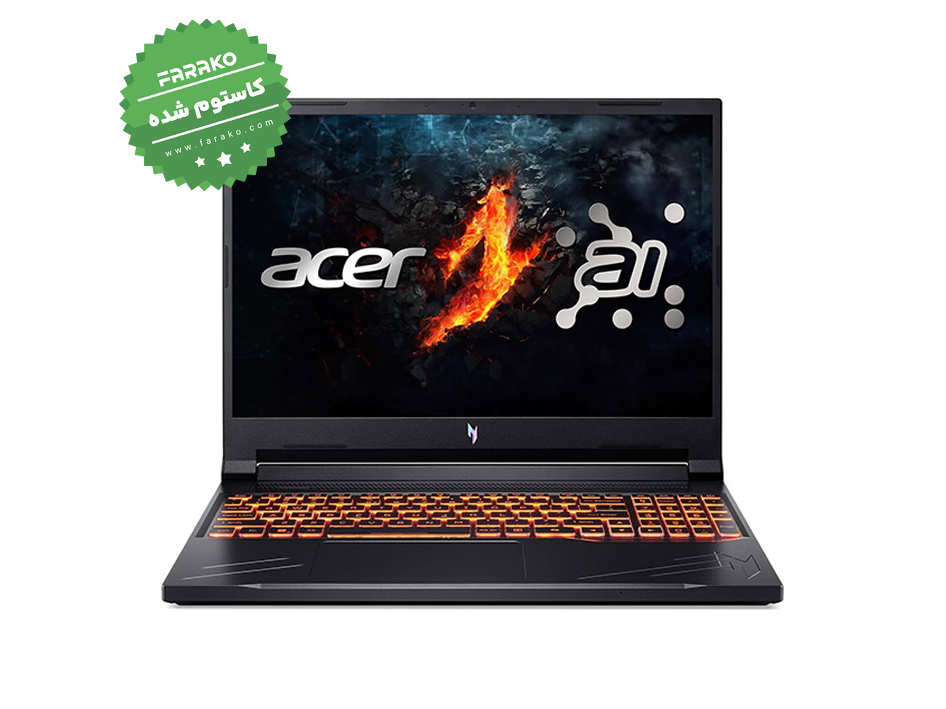 لپ تاپ ایسر Nitro V 16 AI ANV16 نمایشگر ۱۶ اینچی 180Hz، پردازنده R5 240، گرافیک 8 گیگابایت RTX 5050، رم ۱۶ گیگابایت، حافظه یک ترابایت SSD – کاستوم شده — تصویر ۲