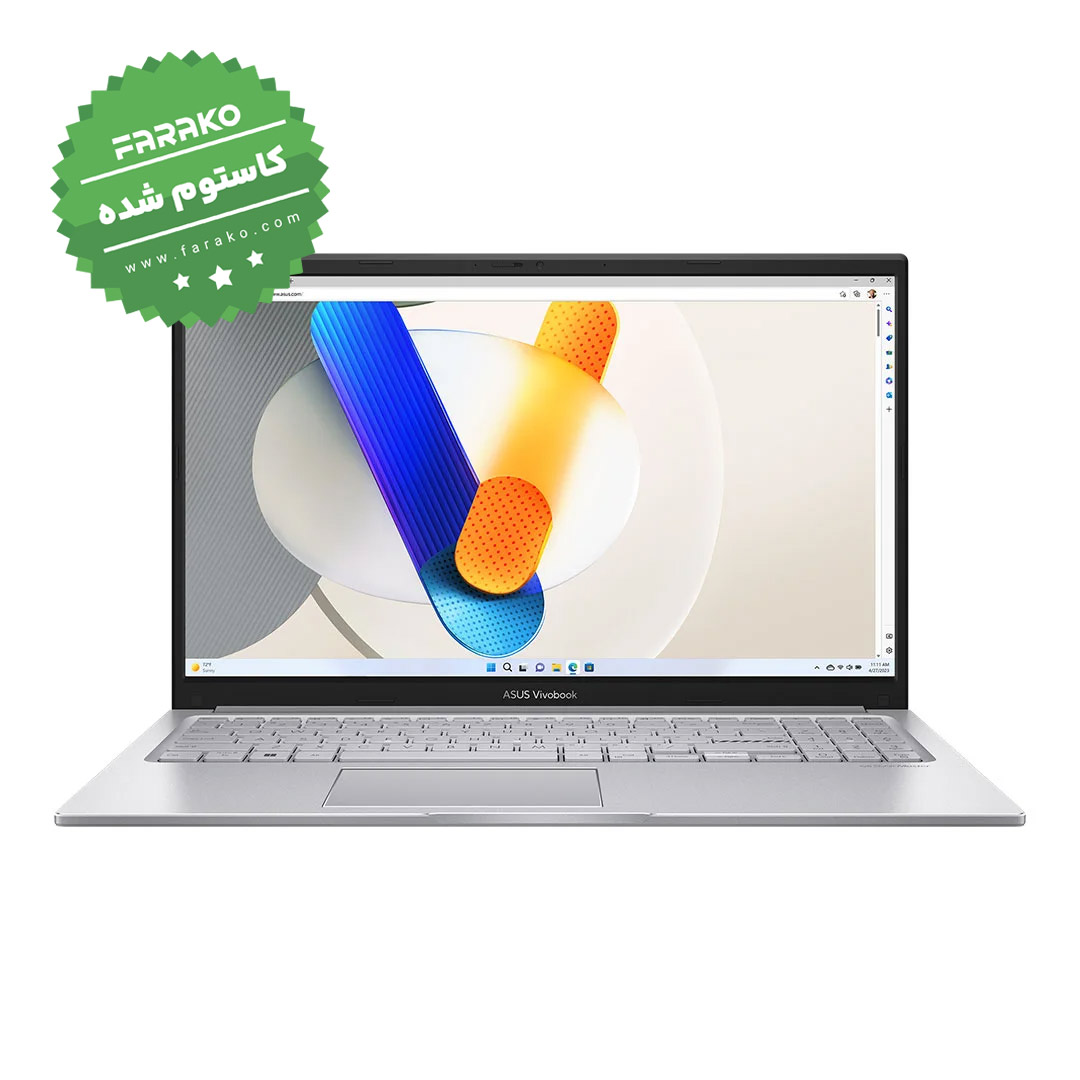 لپ تاپ ایسوس Vivobook X1504VA نمایشگر ۱۵٫۶ اینچی پردازنده i5-1335U، گرافیک اینتل Iris Xe، رم ۸ گیگابایت، حافظه یک ترابایت SSD – کاستوم شده