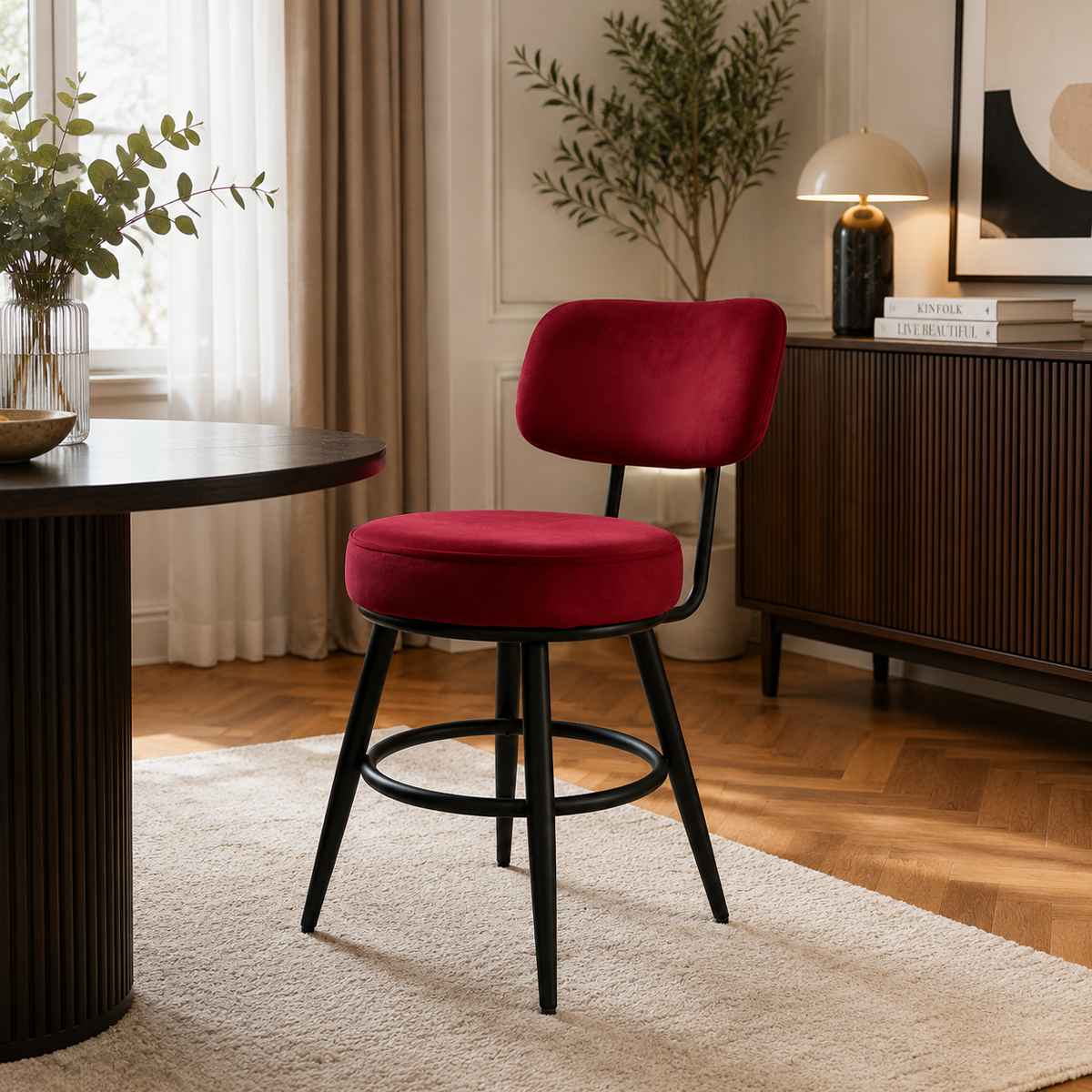 صندلی ناهارخوری مدل ویرا پارچه ای — تصویر ۳
