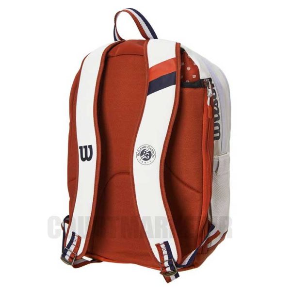 کوله تنیس ویلسون Roland Garros Backpack White — تصویر ۳