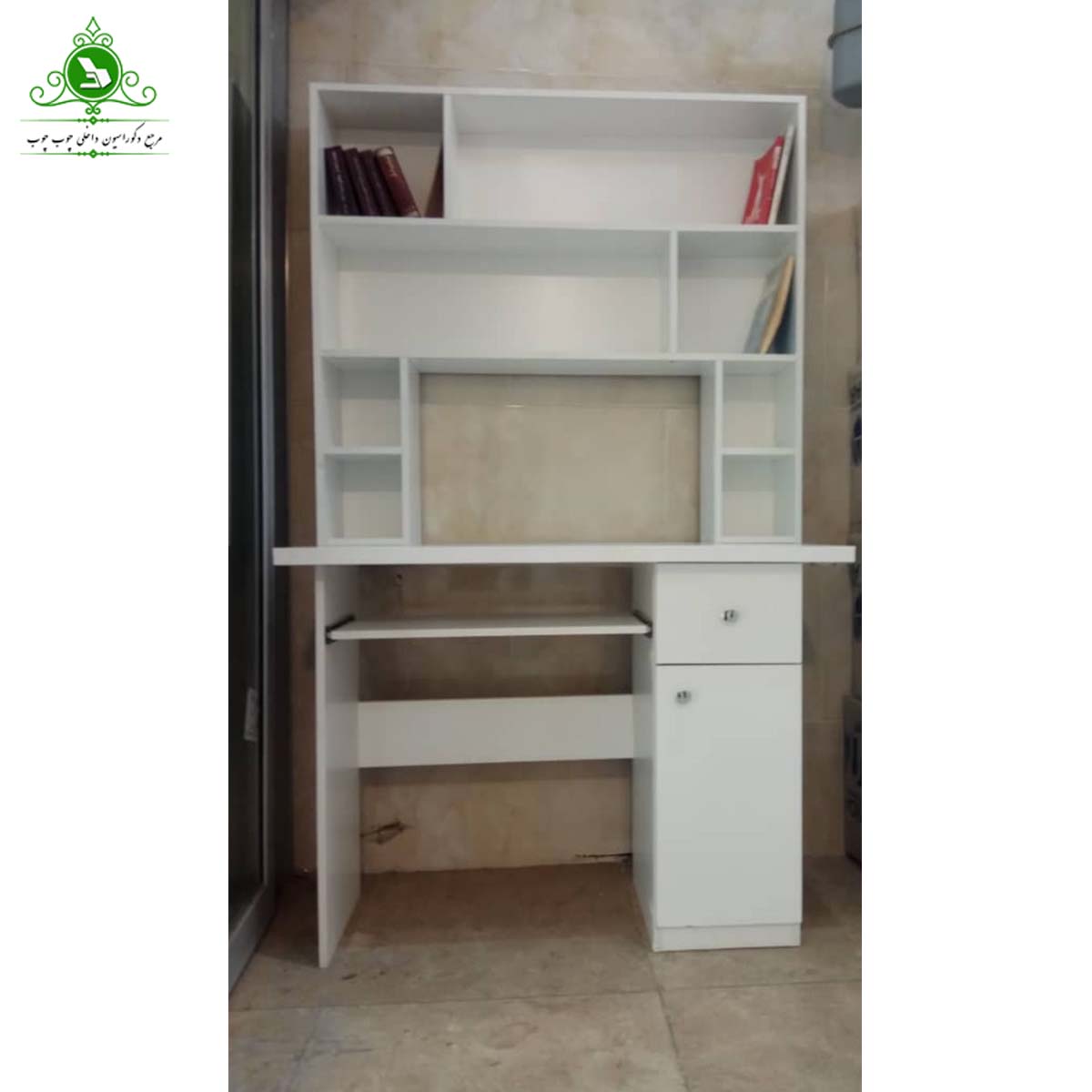 میز کامپیوتر کتابخانه دار مدل S750 — تصویر ۲