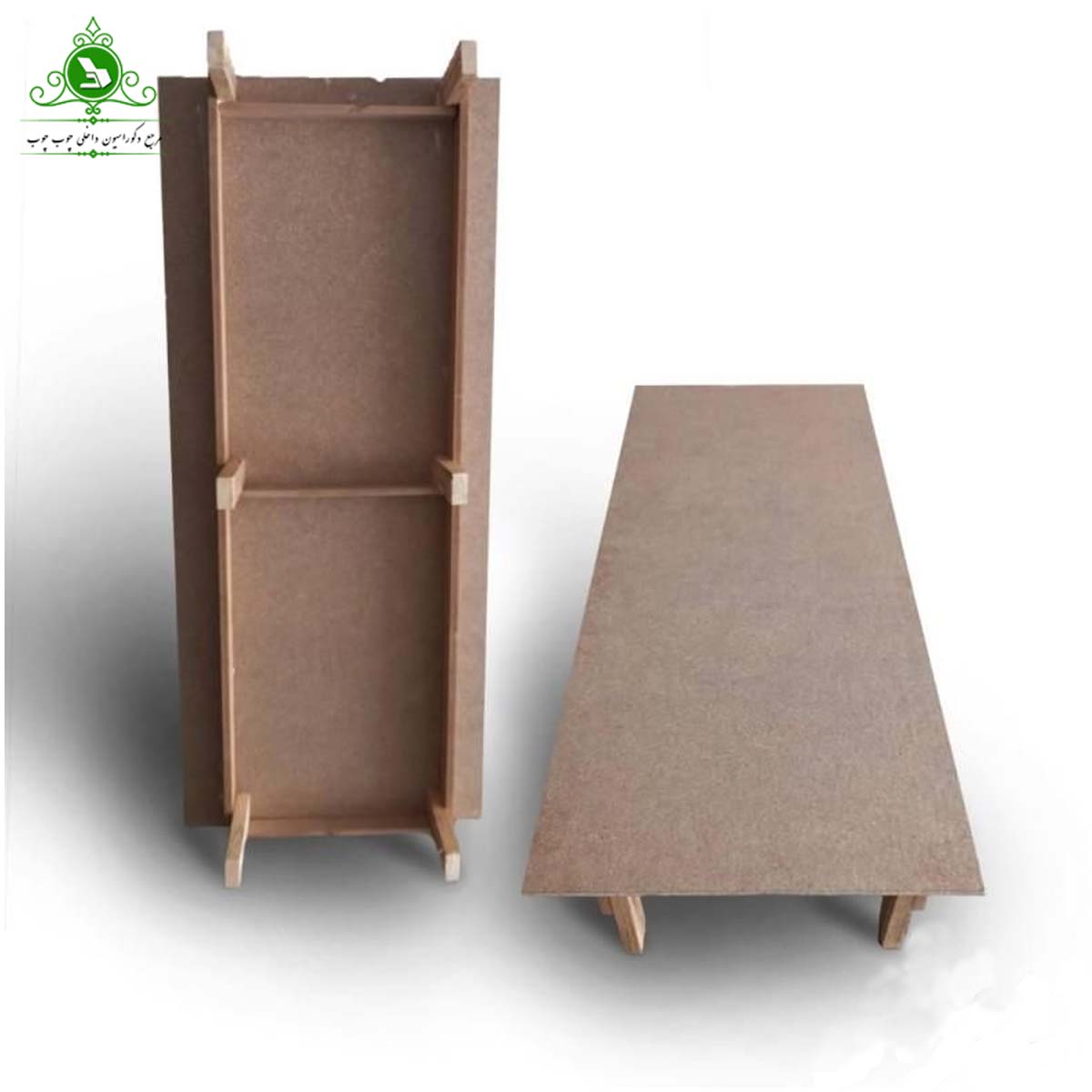 کفی تخت خواب دو نفره چوبی عرض 140