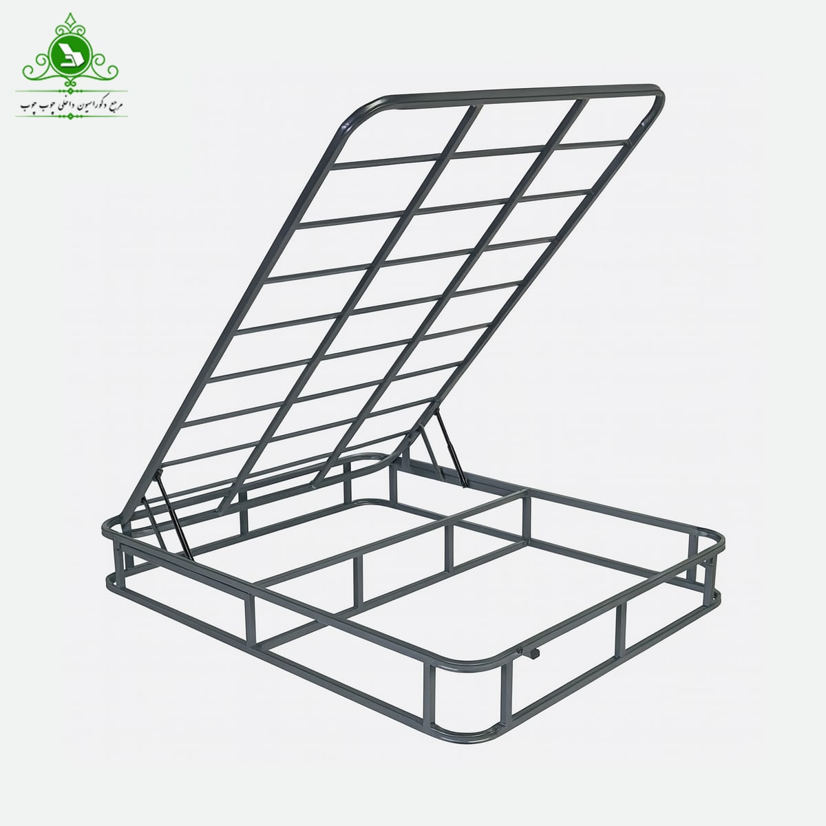 کفی تخت خواب جکدار تمام کلاف عرض 120 — تصویر ۳