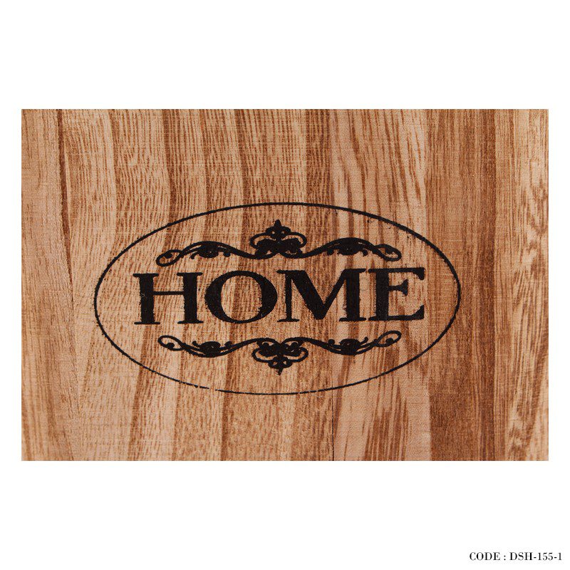 باکس چوبی نظم دهنده سه سایز گردویی طرح Home — تصویر ۳