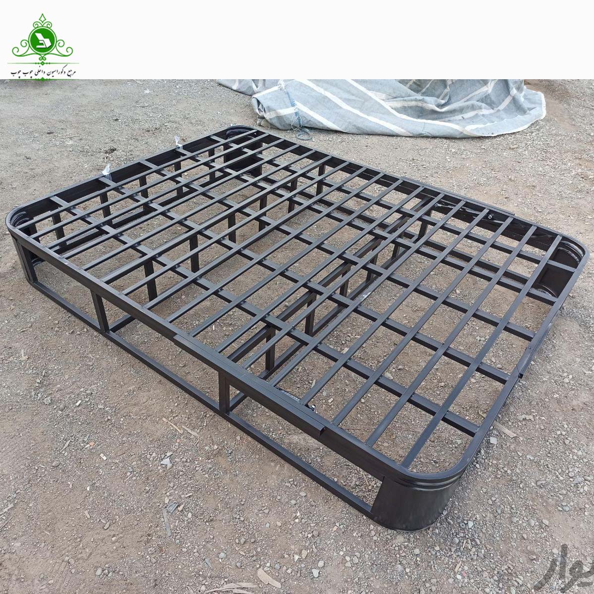 کفی تخت خواب دو نفره جکدار تمام کلاف — تصویر ۳