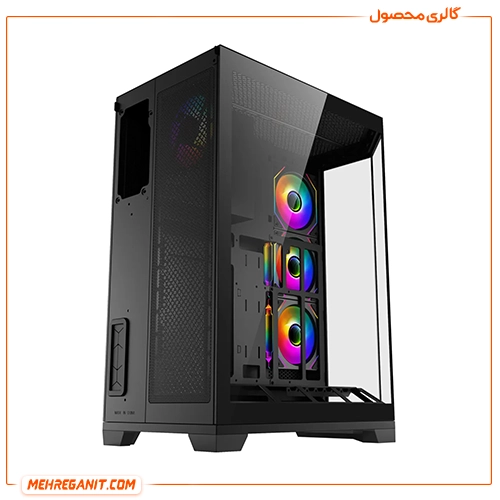 کیس گیمینگ ردراگون مدل Redragon EDGE CA-608 مشکی — تصویر ۳