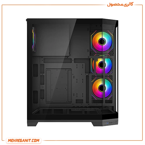 کیس گیمینگ ردراگون مدل Redragon EDGE CA-608 مشکی — تصویر ۶