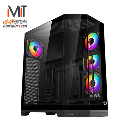 کیس گیمینگ ردراگون مدل Redragon EDGE CA-608 مشکی