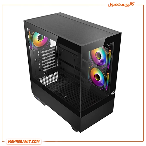 کیس گیمینگ ردراگون مدل Redragon Reflect CA-607 مشکی — تصویر ۳