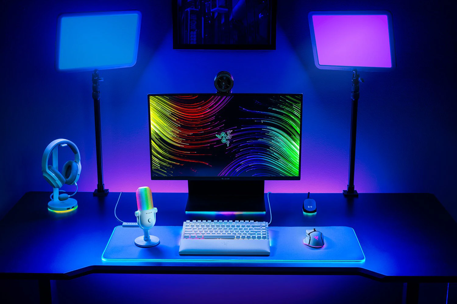 میکروفون ریزر مدل Seiren V3 Chroma سفید — تصویر ۸