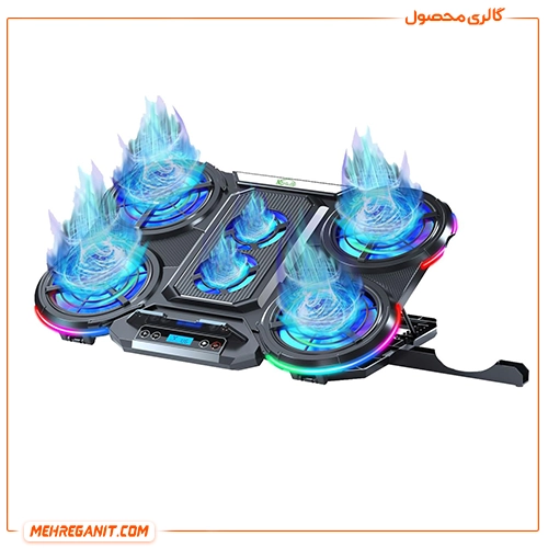 پایه خنک کننده لپ تاپ آیس کورل مدل Q6 — تصویر ۶