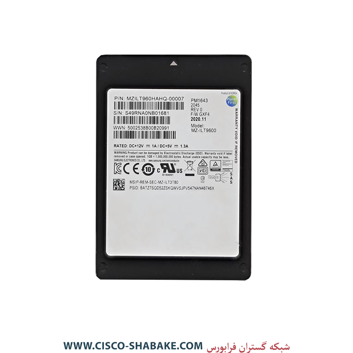 هارد SSD سرور Samsung 960GB PM1643 SAS 12G 2.5inch