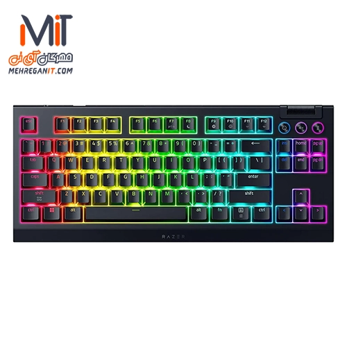 کیبورد گیمینگ ریزر BlackWidow V4 Low-Profile Tenkeyless HyperSpeed (Yellow Switch)