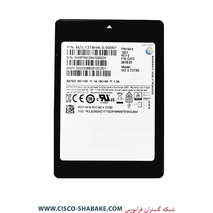 هارد SSD سرور Samsung 3.84TB PM1643 SAS