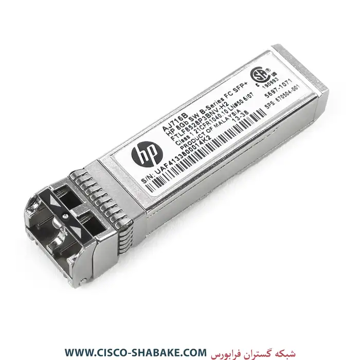 ماژول فیبرنوری HPE AJ716B 8Gb FC SFP+ SW — تصویر ۲