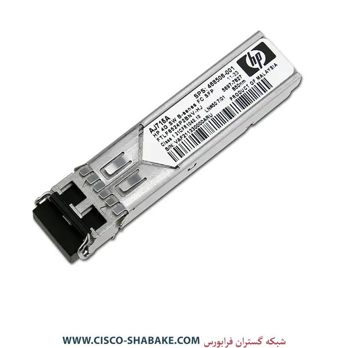 ماژول فیبر نوری HPE AJ715A 4Gb FC SFP SW