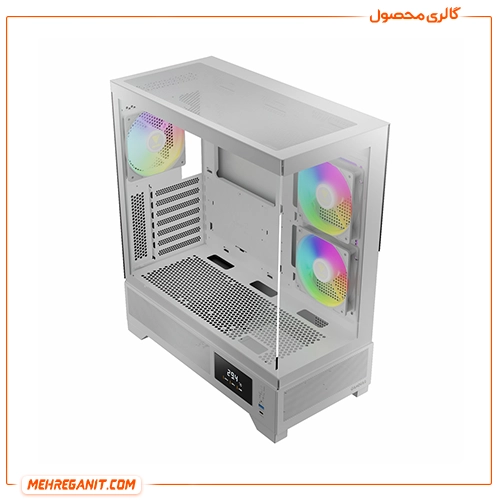 کیس کامپیوتر گیم دیاس مدل Gamdias Atlas M1 White — تصویر ۳