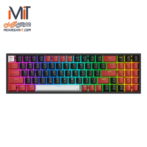 کیبورد باسیم و بی سیم مکانیکال گیمینگ ردراگون Pollux K628 Pro RGB — تصویر ۲