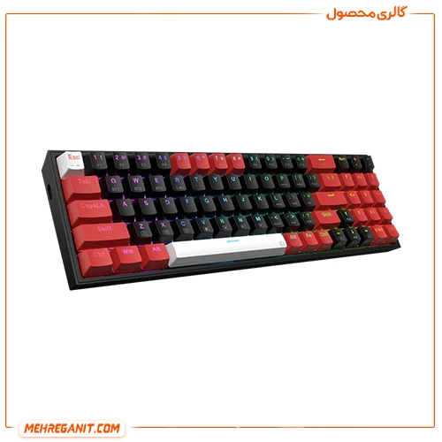 کیبورد باسیم و بی سیم مکانیکال گیمینگ ردراگون Pollux K628 Pro RGB — تصویر ۳