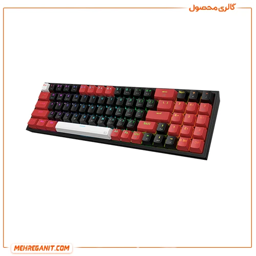 کیبورد باسیم و بی سیم مکانیکال گیمینگ ردراگون Pollux K628 Pro RGB — تصویر ۴