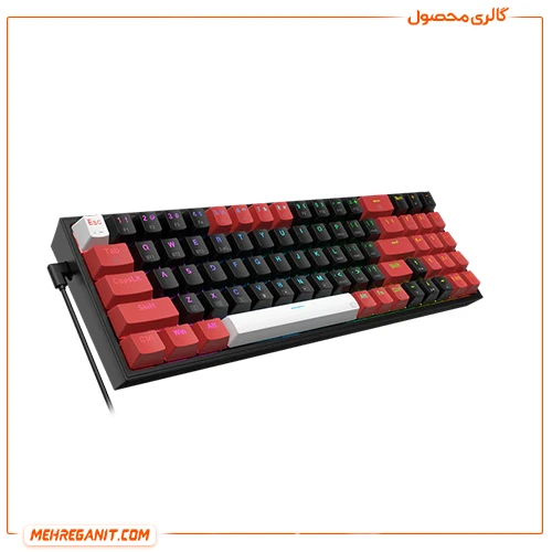 کیبورد باسیم و بی سیم مکانیکال گیمینگ ردراگون Pollux K628 Pro RGB — تصویر ۶
