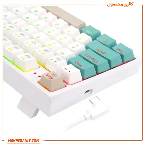 کیبورد بی سیم گیمینگ ردراگون مدل K643 WGC RGB PRO — تصویر ۳
