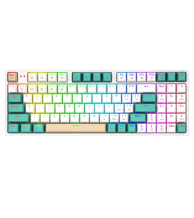 کیبورد بی سیم گیمینگ ردراگون مدل K643 WGC RGB PRO — تصویر ۸