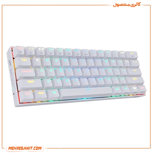 کیبورد بی سیم گیمینگ ردراگون مدل Draconic K530 White RGB — تصویر ۴